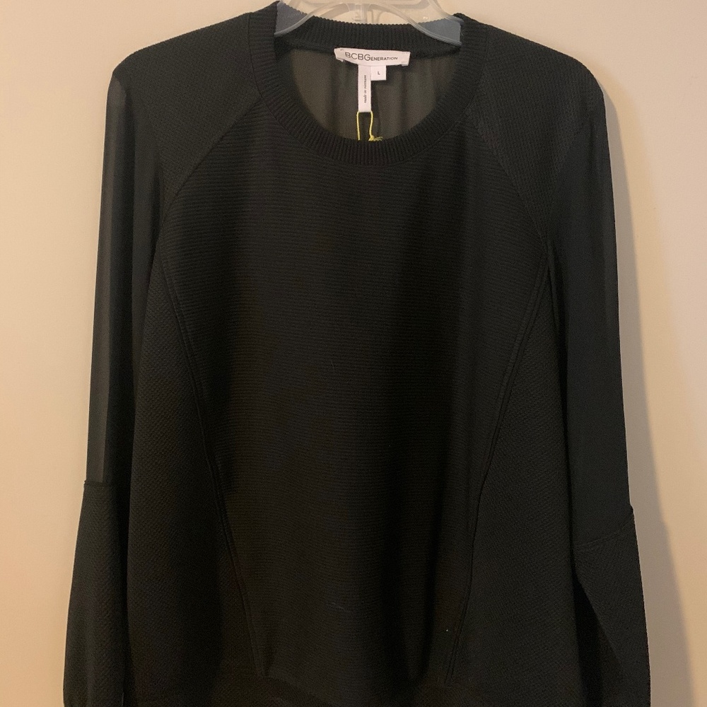 BCBGeneration Women's Contrast Panel Pullover